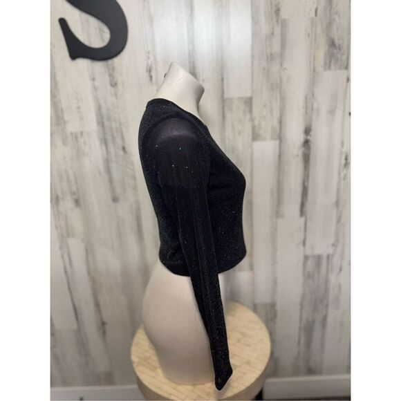 Black sparkly long sleeve top - Picture 8 of 8